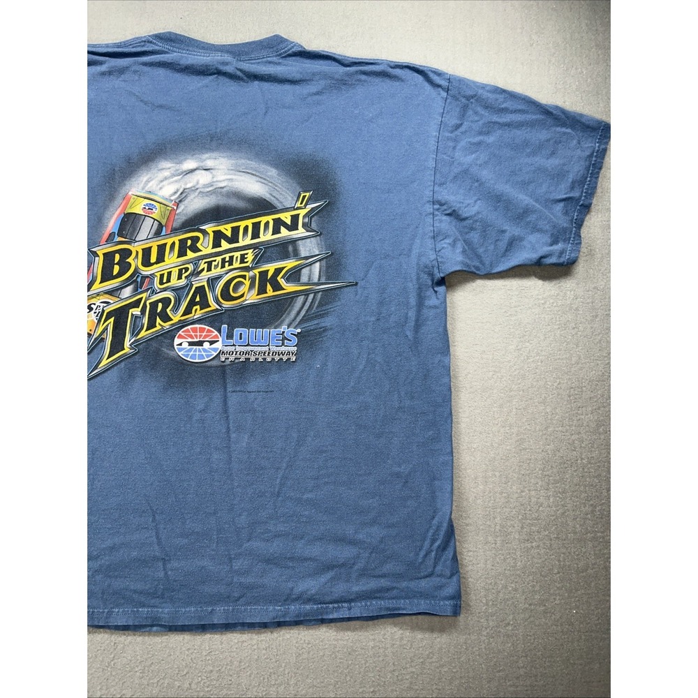 VTG NASCAR Double Sided Shirt Charlotte Speed Demon Mens 2XL XXL Racing Dale Y2K - Picture 10 of 11